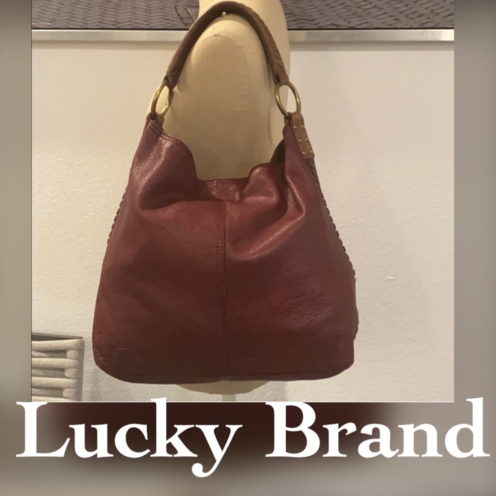 Authentic Lucky Brand leather handbag purse